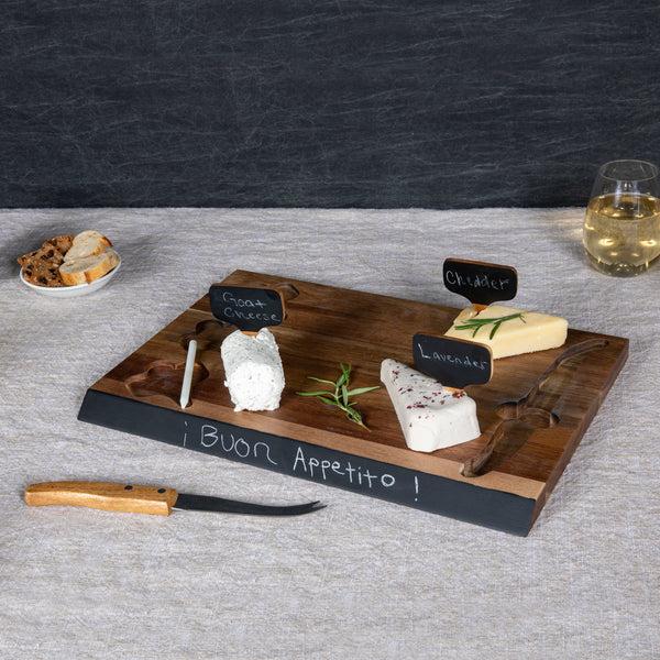picnic time Delio Acacia Cheese Cutting Board & Tools Set
