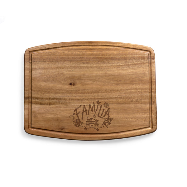 picnic time Encanto Familia - Ovale Acacia Cutting Board