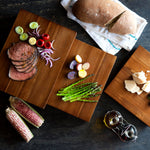 Picnic Time Etage Set Of 3 Acacia Serving Pedestals