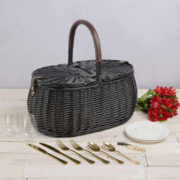 picnic time Evening Picnic Basket with Service for Two