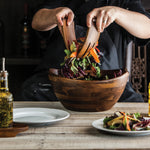 Picnic Time Fabio Viviani - Mescolare Large Salad Bowl With Integrated Serving/Tossing Tools