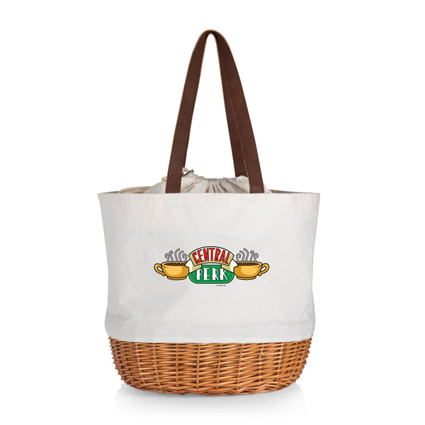 picnic time Friends Central Perk - Coronado Canvas and Willow Basket Tote