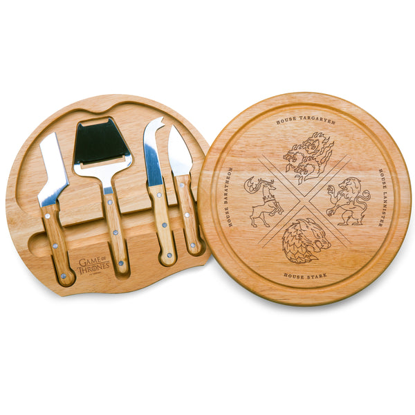picnic time Game of Thrones 4 Houses - Circo Cheese Cutting Board & Tools Set