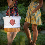 Picnic Time Harry Potter - Coronado Canvas And Willow Basket Tote Gryffindor