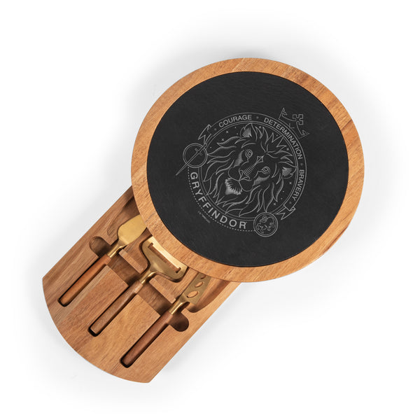 picnic time Harry Potter - Insignia Acacia and Slate Serving Board with Cheese Tools Gryffindor