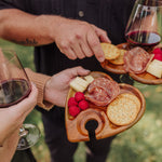 Picnic Time Heart Shaped Wine Appetizer Plate Set Of 4