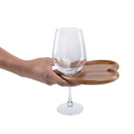 Picnic Time Heart Shaped Wine Appetizer Plate Set Of 4