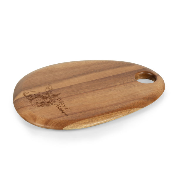 picnic time Little Mermaid - Pebble Shaped Acacia Serving Board