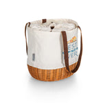 Picnic Time Luca - Coronado Canvas And Willow Basket Tote
