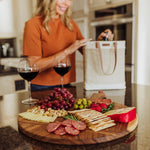 Picnic Time Madera Round Charcuterie Board - 22.5" X 18"