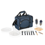 Picnic Time Malibu Picnic Basket Cooler Black With Gray Accents