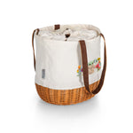 Picnic Time Mandalorian Grogu - Coronado Canvas And Willow Basket Tote