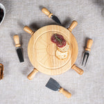 Picnic Time Mariner Lazy Susan Cheese Cutting Board & Tools Set