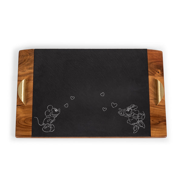 picnic time Mickey & Minnie Mouse - Covina Acacia and Slate Serving Tray