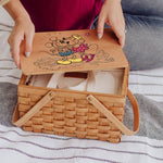 Picnic Time Mickey & Minnie Mouse - Poppy Personal Picnic Basket