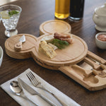Picnic Time Mickey Mouse - Head Shaped Cheese Board With Tools