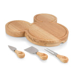 Picnic Time Mickey Mouse - Head Shaped Cheese Board With Tools