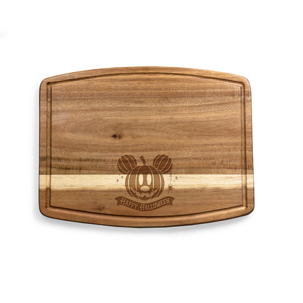 picnic time Mickey Mouse Pumpkin Face - Ovale Acacia Cutting Board