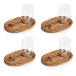 Picnic Time Mickey Mouse - Wine Appetizer Plate Set Of 4