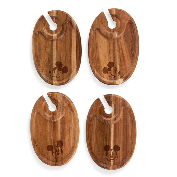 picnic time Mickey Mouse - Wine Appetizer Plate Set Of 4