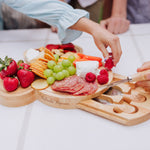 Picnic Time Minnie Mouse - Minnie Mouse Head Shaped Cheese Board With Tools