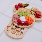 Picnic Time Minnie Mouse - Minnie Mouse Head Shaped Cheese Board With Tools