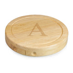 Picnic Time Monogram - Parawood Brie Cheese Cutting Board & Tools Set