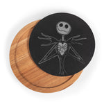 Picnic Time Nightmare Before Christmas Jack - Insignia Acacia And Slate Serving Board With Cheese Tools