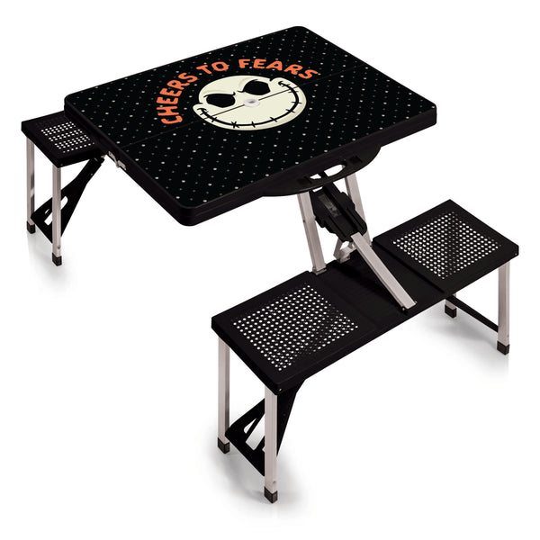 picnic time Nightmare Before Christmas Jack - Picnic Table Portable Folding Table with Seats