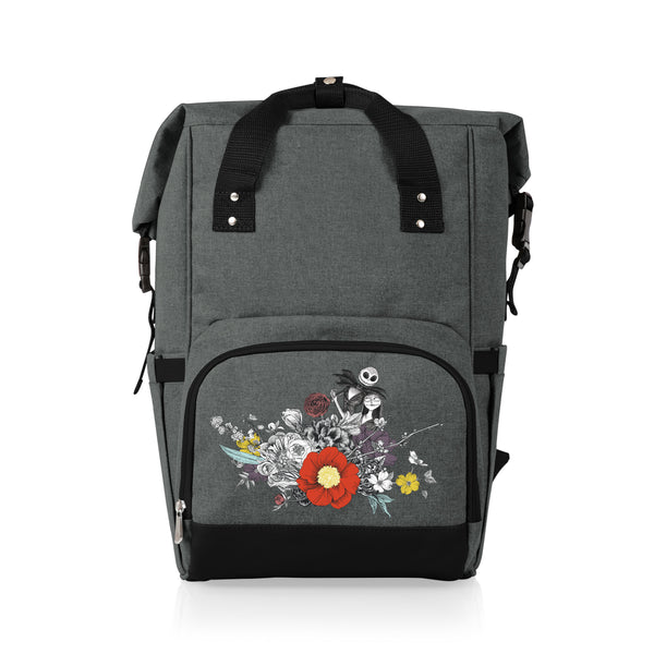 picnic time Nightmare Before Christmas Jack & Sally - On The Go Roll-Top Backpack Cooler
