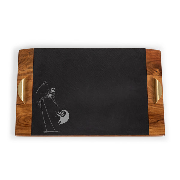 picnic time Nightmare Before Christmas Jack & Zero - Covina Acacia and Slate Serving Tray
