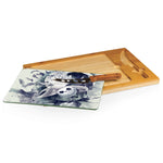 Picnic Time Nightmare Before Christmas Jack & Zero - Icon Glass Top Cutting Board & Knife Set