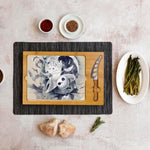 Picnic Time Nightmare Before Christmas Jack & Zero - Icon Glass Top Cutting Board & Knife Set