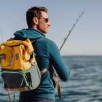 Picnic Time On The Go Roll-Top Backpack Cooler Heathered Gray