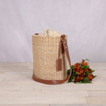 Picnic Time Palermo - Rush Insulated Bucket Tote With Leather Straps