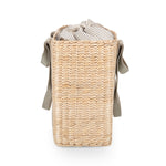 Picnic Time Parisian Picnic Basket Beige With Navy Blue Accents