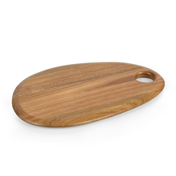 picnic time Pebble Shaped Acacia Serving Board 15" x 10"