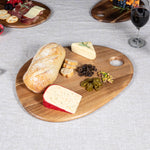 Picnic Time Pebble Shaped Acacia Serving Board 18" X 15"
