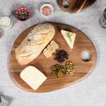 Picnic Time Pebble Shaped Acacia Serving Board 18" X 15"