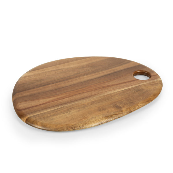 picnic time Pebble Shaped Acacia Serving Board 18" x 15"