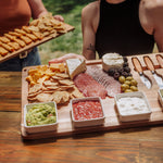 Picnic Time Picada Tapas & Cheese Board Set With Dip Bowls