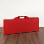 Picnic Time Picnic Table Portable Folding Table With Seats Red