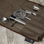 Picnic Time 10-Piece Bar Tool Roll Up Kit