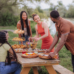Picnic Time Barista Serving Tray With Glass Insert