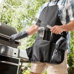 Picnic Time BBQ Apron Tote Pro Grill Set