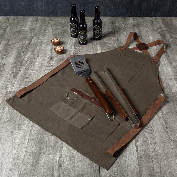 picnic time BBQ Apron with Tools & Bottle Opener
