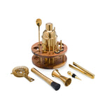 Picnic Time Carousel Lazy Susan Bar Set