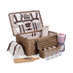 Picnic Time Charleston Picnic Basket Beige Canvas