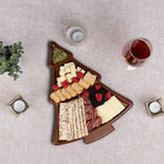 Picnic Time Christmas Tree Sectioned Serving Tray