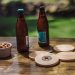 Picnic Time Coasters With Bottle Openers Set Of 4